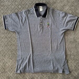 Men’s Vintage 90’s Warner Bros Studio Store Marvin The Martian Polo Shirt Size L